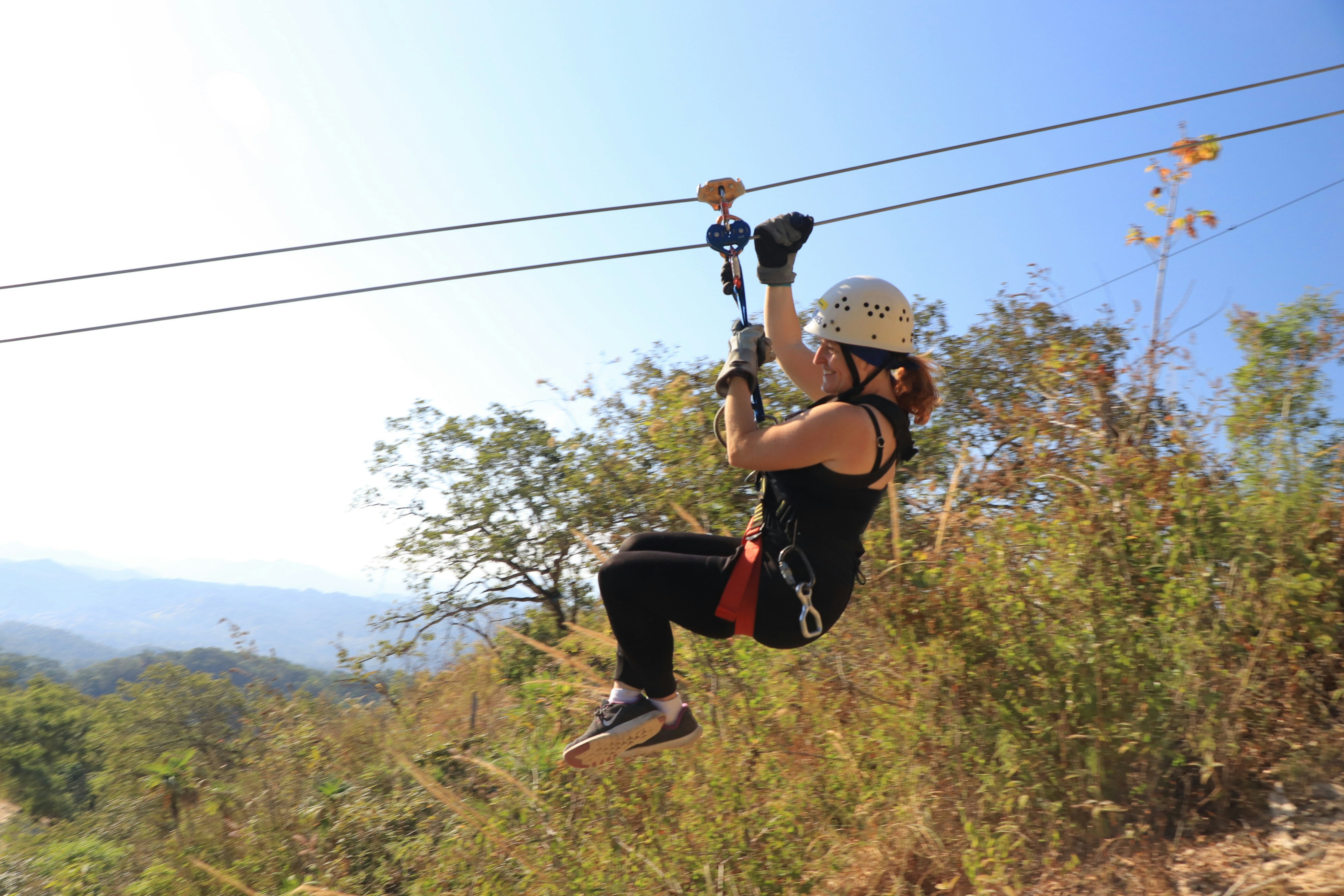 Zip-lining